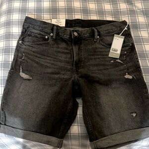 Distressed Jean shorts